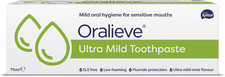 Oralieve Ultra Mild Toothpaste (1 X 75Ml), Sls-Free Formula for Sore, Dry, Sensi