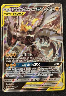 Tag Team Pikachu & Zekrom GX SM168 Promo Pokémon TCG LP To MP | eBay