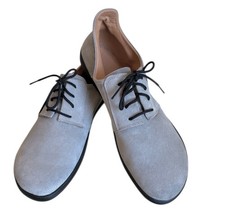 ZAQQ Barfußschuhe Halbschuhe Schnürer Herren hellgrau Grösse 46 ungetragen