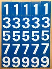 Vintage CHEVRON Double-Sided Metal GAS STATION NUMBERS Lot x 25 Price SIGNS Orig
