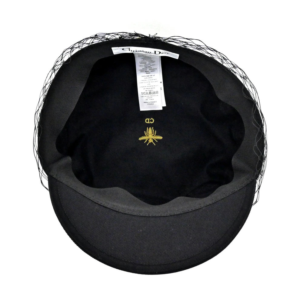DIOR Casquette with Tulle Black Size 57 86ATY920G130 Hat Accessories thumbnail 7