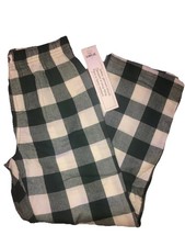 NWT- GAP Kids Boys Size 8 Green Cream Check Print PJ Pants MSRP 24