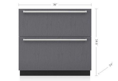 Sub-Zero 36  Panel Ready Refrigerator Drawers NATIONWIDE SHIPPING!