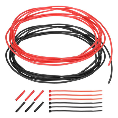 28 Gauge Silicone Electrical Wire Cables, 28 AWG 5Ft Black and 5Ft