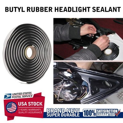 Butyl Rubber Sealant Tape for RV Car Headlamps Window Door Windshield 8M/26Ft