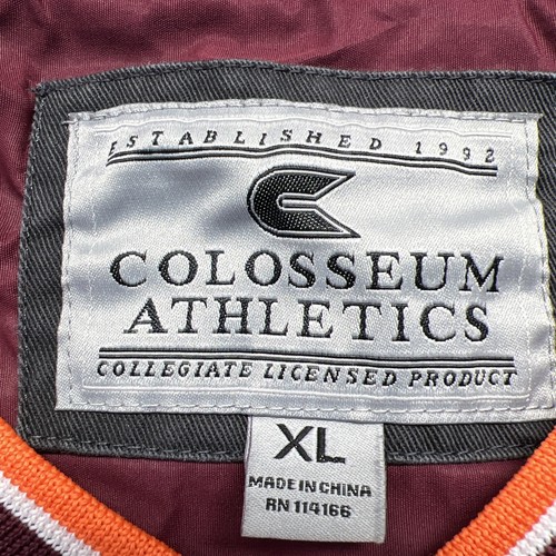 Virginia Tech Hokies Colosseum V-Neck Lined Windbreaker Pullover Men XL Burg - Picture 14 of 16