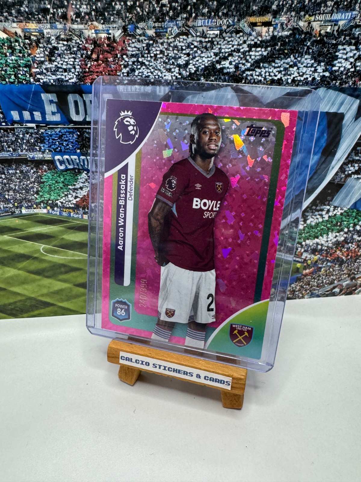 Topps Premier League 2026 Aaron Wan-Bissaka West Ham Pink