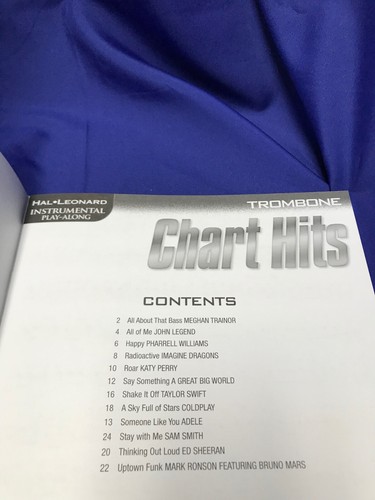Chart Hits for Trombone Play-Along Book w/Audio Access - Picture 3 of 4