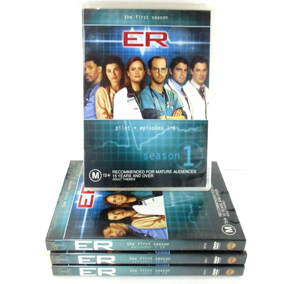 ER Season One 4x DVD Set M15+ PAL R4 Pilot-Episodes 1-24 2006 Warner Bros Tested - Image 3 of 4