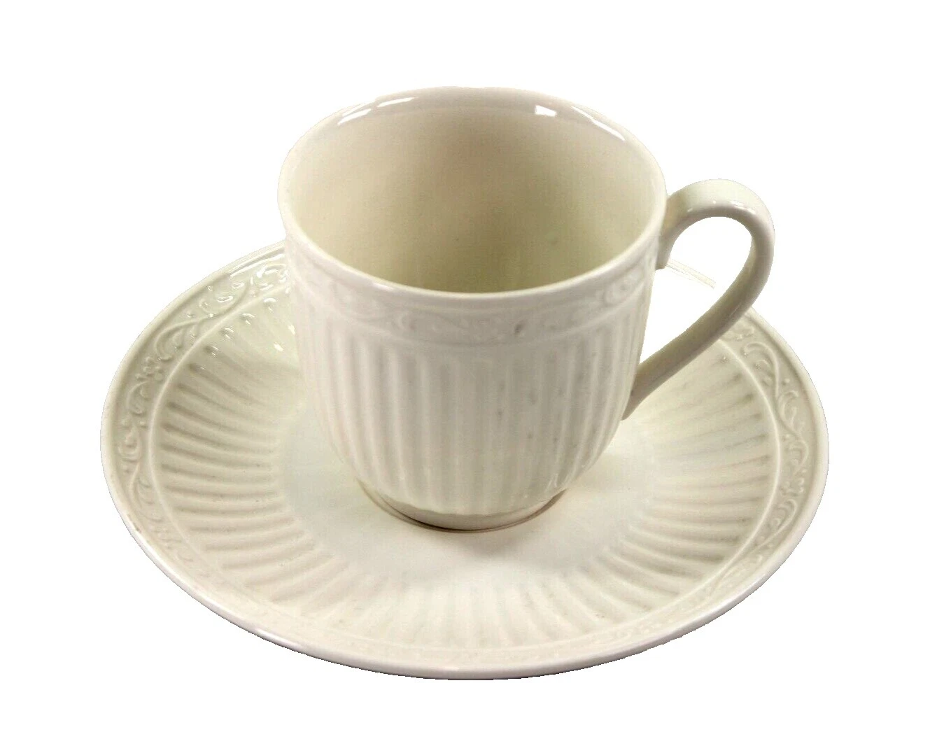 Gres Mikasa Tazas de Té y Platillo Conjuntos