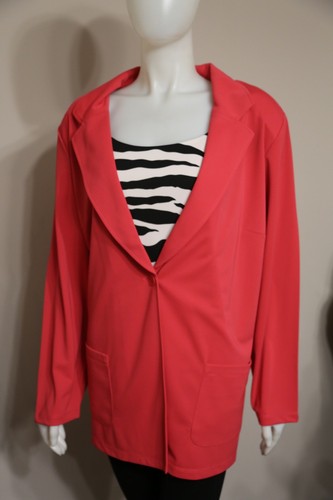 The LOOK Randolph Duke Woman Plus Zebra Print Twinset Shell Tank + Jacket 3X NEW - Picture 8 of 10