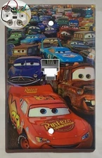Cars Lightning McQueen Light Switch Power Outlet wall Cover Plate Home Decor
