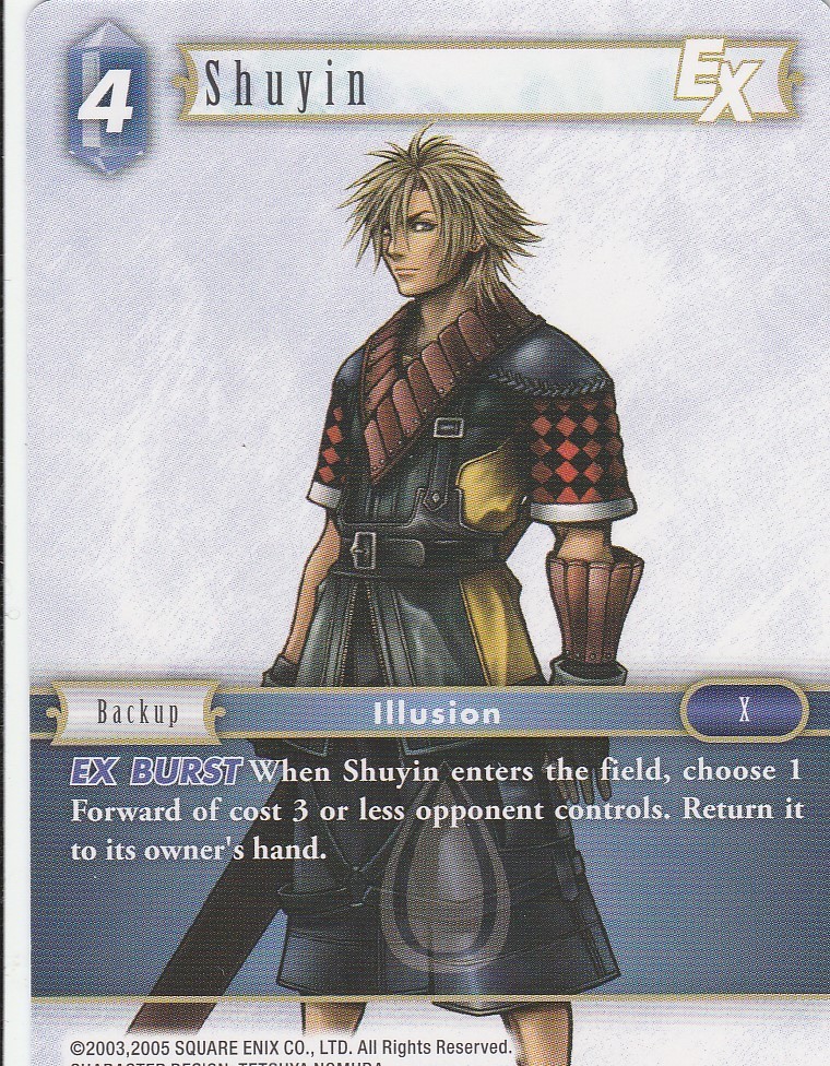 FINAL FANTASY TCG 1 X SHUYIN 1-212S - N0T FOIL - WATER | eBay