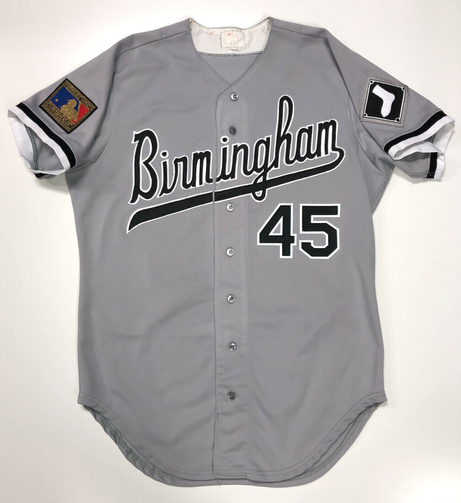 MICHAEL JORDAN BIRMINGHAM BARONS AUTHENTIC WILSON ROAD TEAM ISSUED JERSEY  44