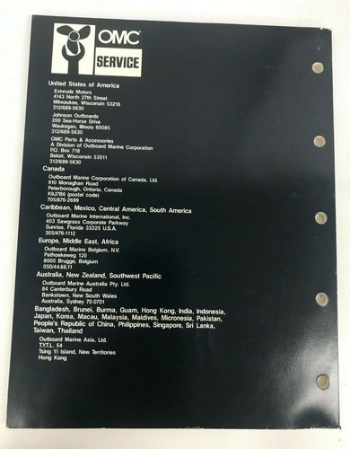 1988 Johnson Evinrude Service Manual P/N 507658 Models:Electric Outboards - Picture 2 of 3