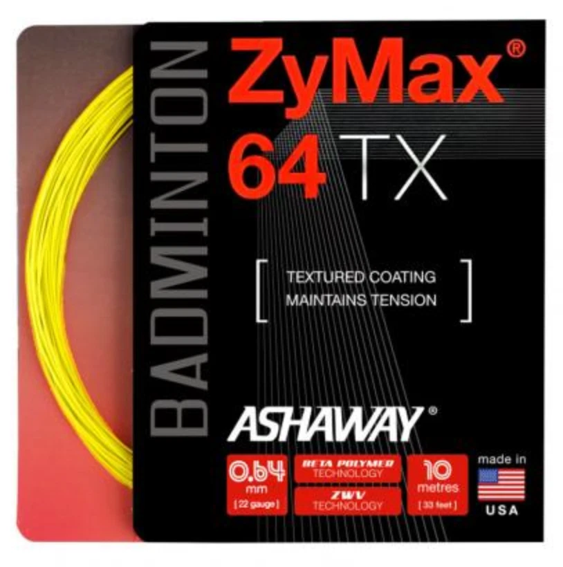 ASHAWAY ZYMAX 64 TX OPTIC YELLOW 33' SET