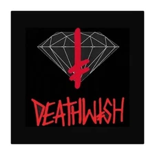 Diamond Supply Co Diamond X Deathwish Sign Skateboard Sticker 3"