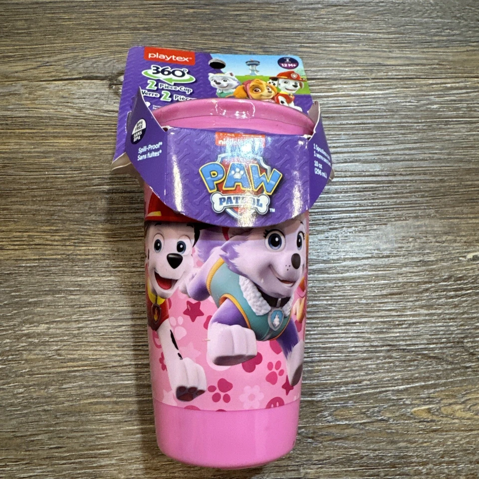 Paw Patrol 360 Spoutless Sippy Cup 2 Piece Cup 10 Oz BPA Free - Image 3 of 4