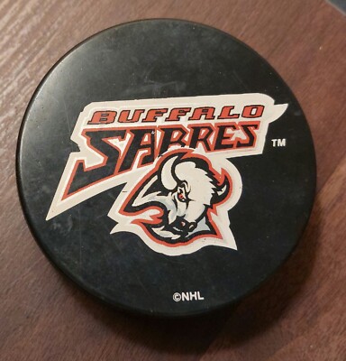 Buffalo Sabres Nhl Hockey Official Inglasco Puck Goat Head Logo Ebay 
