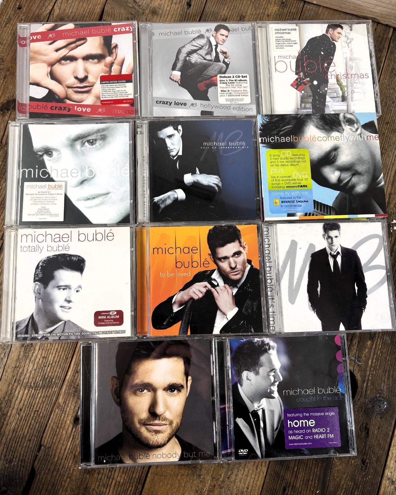 Michael Bublé CD Album Bundle/Job Lot/Collection x11 ~ Easy Listening Jazz