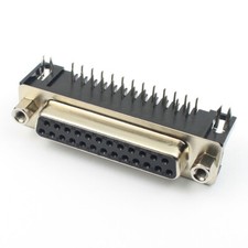 20Pcs D-SUB 25 Pin Female Right Angle PCB Connector Adapter 2 Rows DB25F