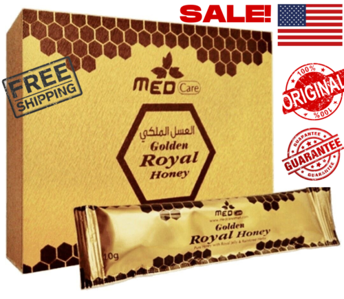 Premium Royal Organic Honey For Men Bee Pollen Organic 100% Herbal 20G 12PCS
