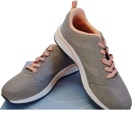 Easy Spirit Hugs Athletic Shoes Sneakers Gray Peach New In Box 7M 70