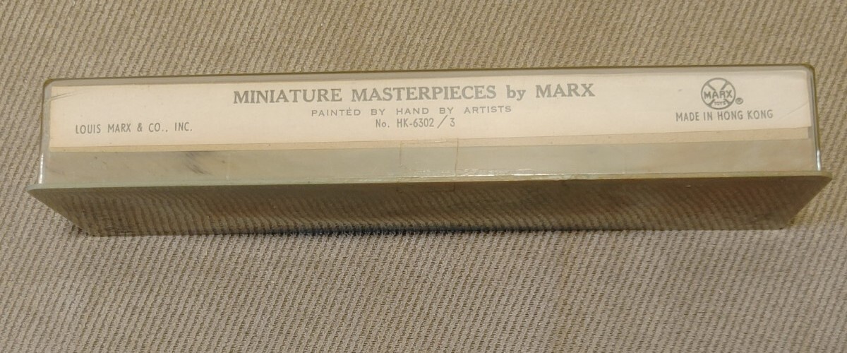 NOS Marx Miniature Masterpieces Set Hand Painted No. HK6302/3 Farmers