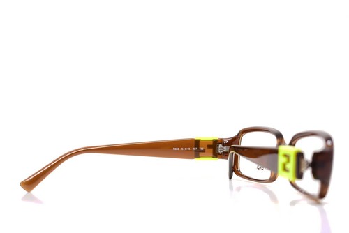 FENDI EYEGLASSES Clear Brown w/ Extra Replacement Fendi Logo 54-15-135 880 207 - Picture 13 of 16