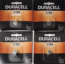 4 pcs Genuine Duracell 3v lithium battery 1/3N DL1/3N CR1/3N 2L76  EXP:2033