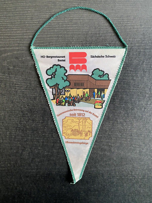 Pennant Ho-Bergrestaurant Bastei, 1892 - Saxon Swiss - Elbe Sandstone Mountains