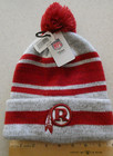 Washington Redskins NFL Legacy Alt Logo Gray & Red Knit Pom Beanie Winter Hat