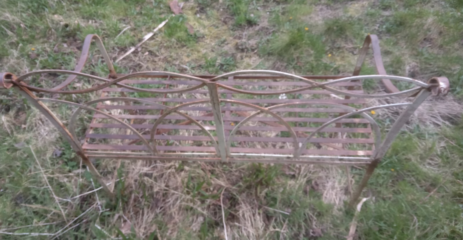 2 seater metal garden bench eBay