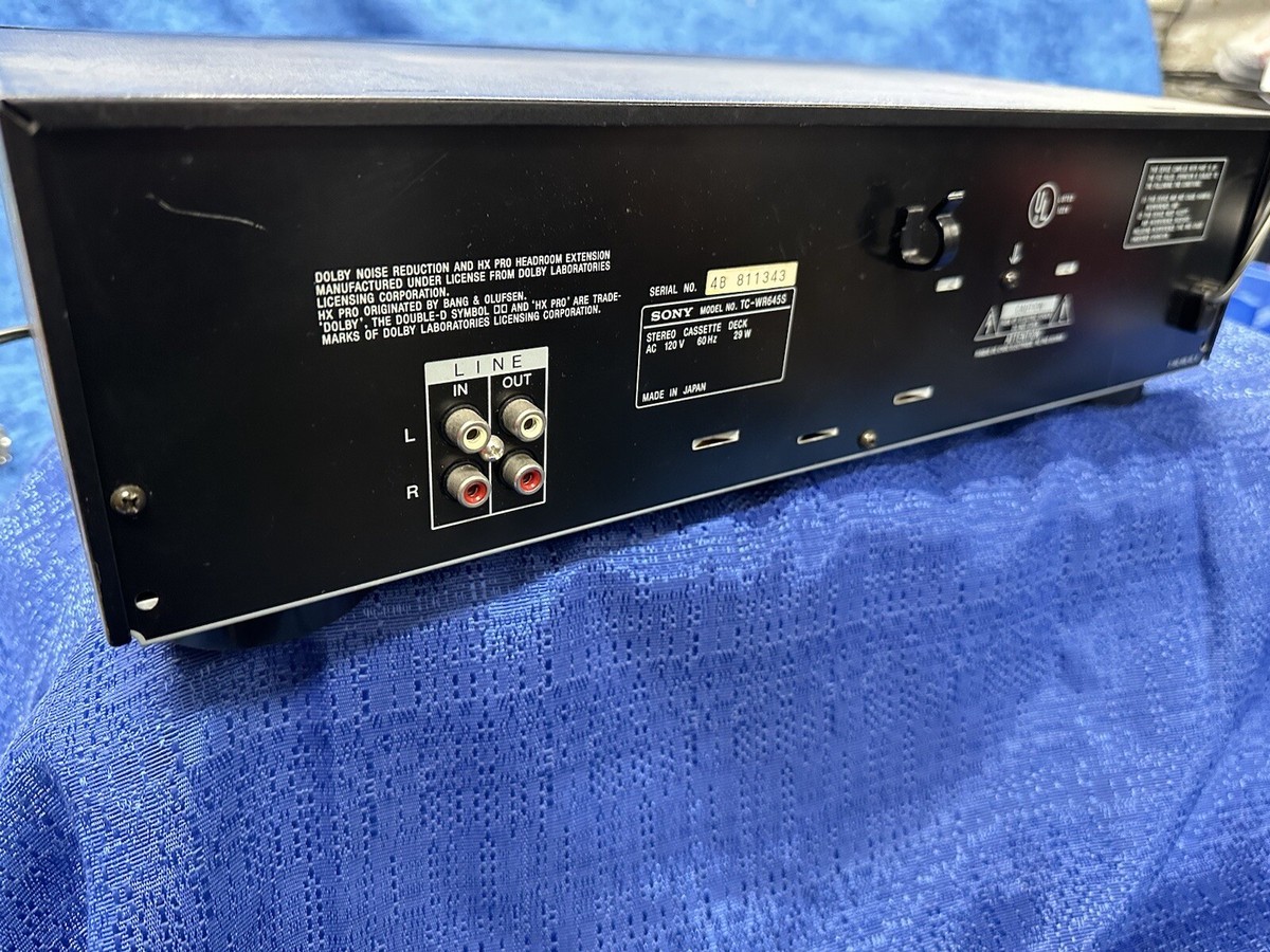 その他 Sony Cassette Deck TC-WR 645S Dolby s Sony TC-WR645S Cassette Deck With Dolby S -power Tested