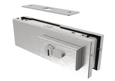 Edelstahl  Schloss WC-Tür Glastür Glastür Duschkabine Glasstärke t: 10-12 mm TOP