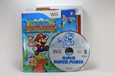 Super Paper Mario Nintendo Wii Nintendo Selects CIB With Manual