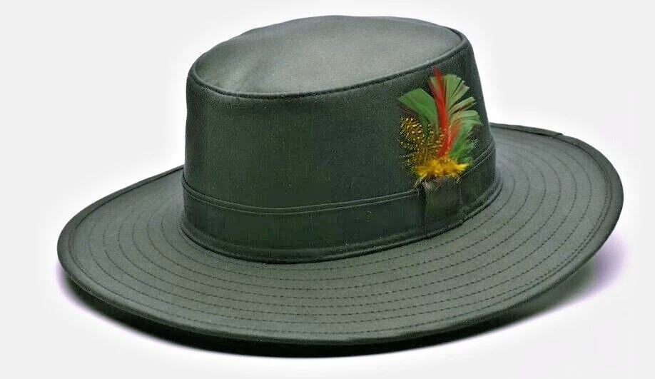 Sombrero de algodón encerado de plumas de Hunter-exterior Foto 2 de 4