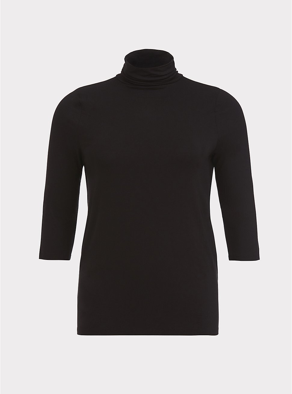 Torrid Super Soft Black Turtleneck Tee 