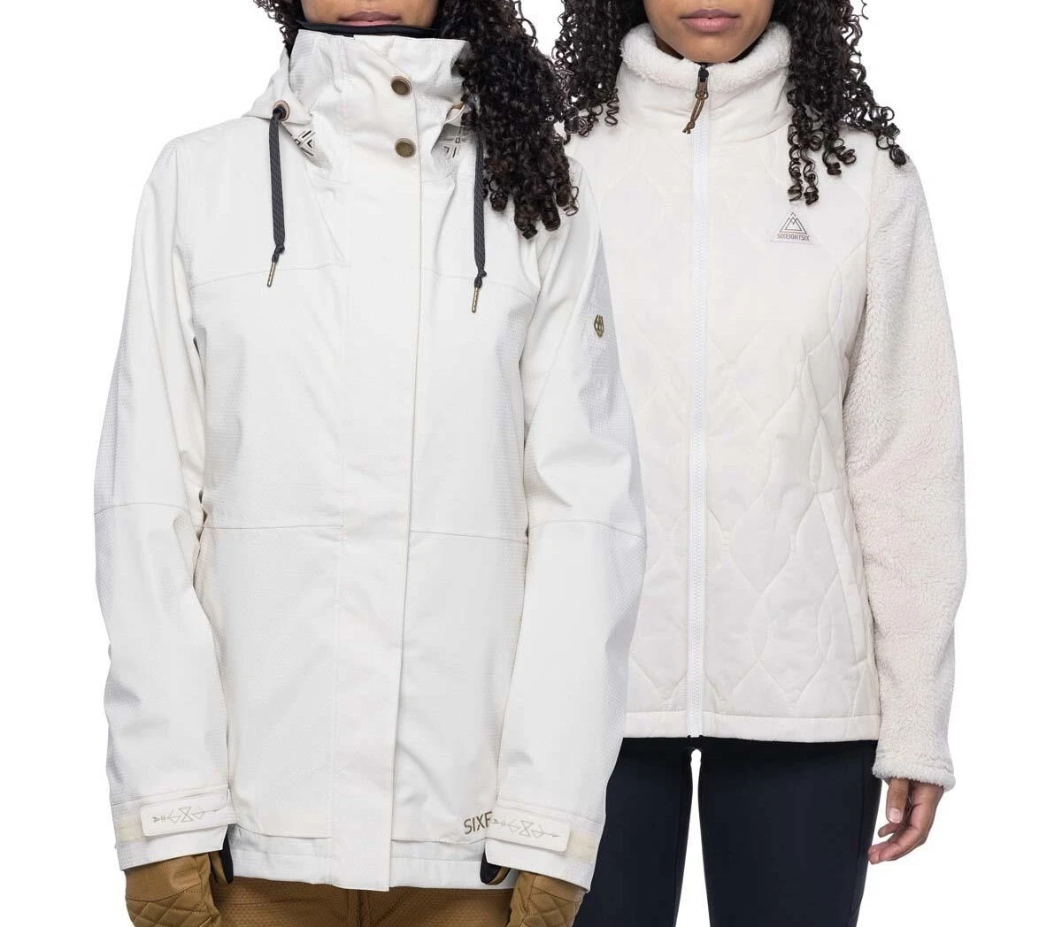 686 Women's SMARTY SPELLBOUND 3-in-1 Snow Jacket - BirchGeoJacqrd - Medium - NWT