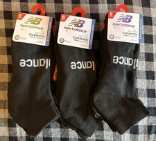 NWT Lot Of 3 6pk New Balance Active Cushion Low Cut Mens Socks Sz 6-12.5 18 Pair