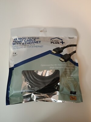 Home Plus 22.9 ft. L High Speed Cable with Ethernet HDMI