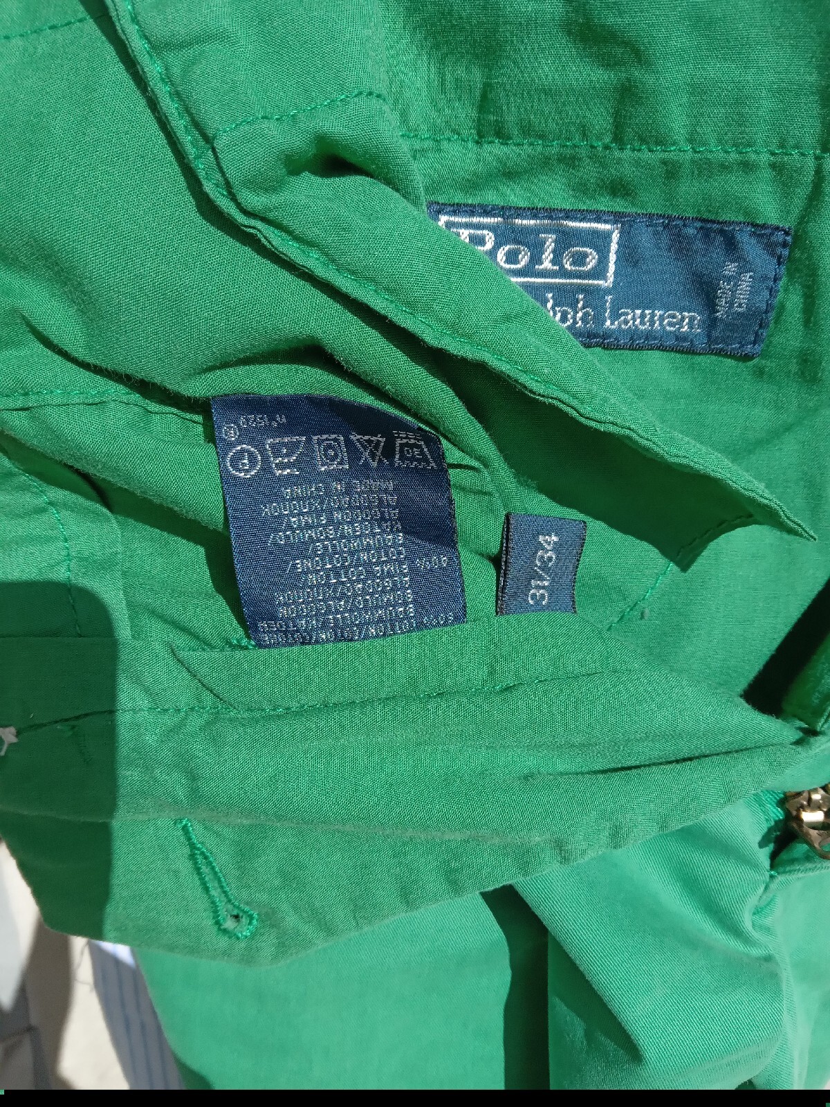 Ralph Lauren Polo Green Cotton CHINOS Size 31x34 UK Vintage RRP £150.00 image 10