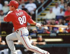 ANDREW KNAPP PHILADELPHIA PHILLIES SIGNED 8X10 PHOTO W/COA