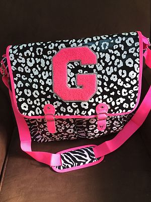 JUSTICE MESSENGER BAG INITIAL 