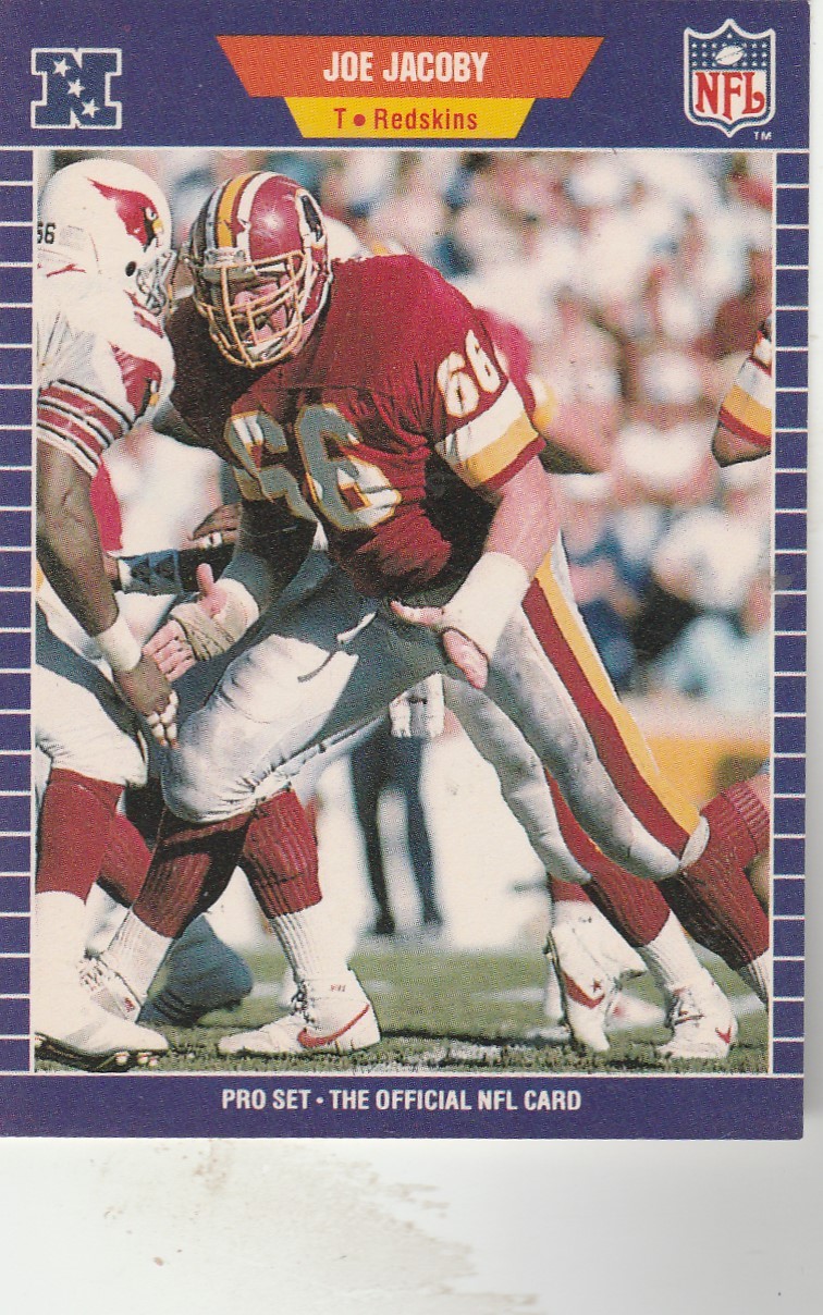 FREE SHIPPING-MINT-1989 Pro Set #427 Joe Jacoby Washington Redskins 