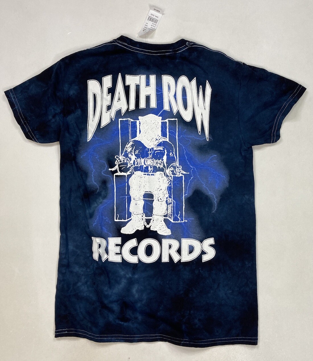 FILA T shirt grafica Death Row Records uomo piccola nera blu tie dye musica