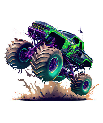 3X Autoaufkleber Sticker Monstertruck Tuning Aufkleber Auto Heckscheibe 9X9 cm
