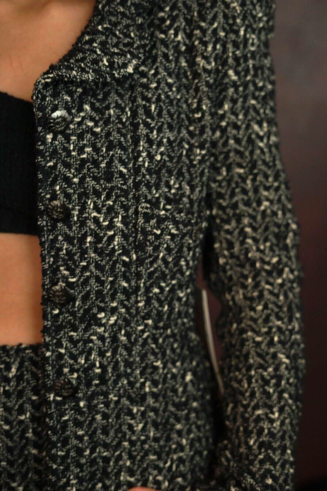 Tuta Chanel vintage FR 38 giacca e gonna in tweed