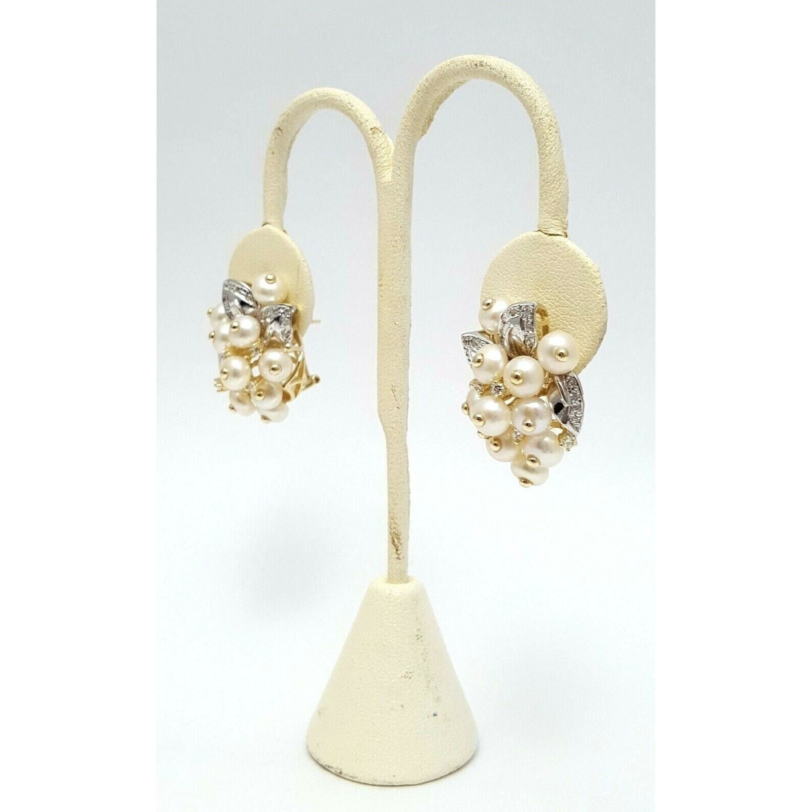 Beautiful 14K Solid Two Tone Multi Tone Gold Pear… - image 9