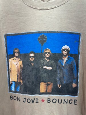 ビンテージ ロックTシャツ BON JOVI Bounce 2003 Lサイズ Bon Jovi Bounce World Tour Graphic T Shirt Tan Size L | eBay